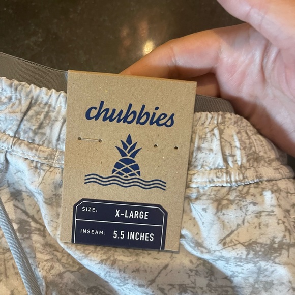 Chubbies Light Gray Patterned Shorts - Picture 3 of 5